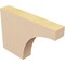 Ekena Millwork 2in. W x 8in. H x 12in. L Huntington Woodgrain TimberThane Rafter Tail, Primed Tan RFTUR02X08X12HUNRCPR - alternate 2